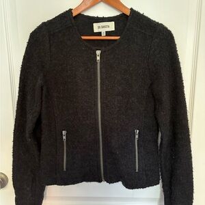 BB Dakota Black Teddy Jacket with Zipper